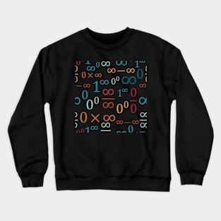 Indeterminate Forms Pattern (Retro) Crewneck Sweatshirt